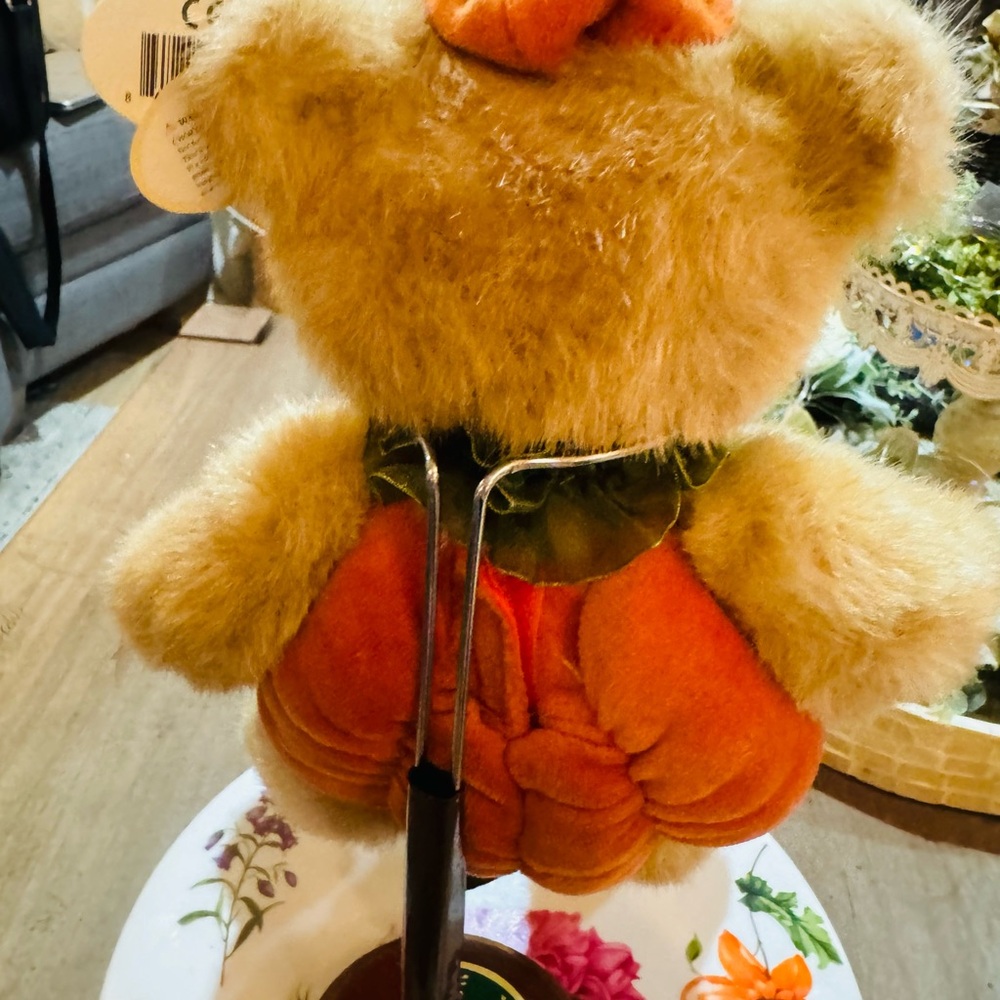 NEW Bearing-ton Izzy A. Pumpkin Plush Holiday Teddy Bear 10” Halloween - Picture 3 of 3